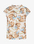 Top manches courtes imprimé floral - Beige - 5