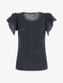 Top uni en maille - Marine - 5