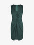 Robe ajustée sans manches à noeud - Vert foncé - 4
