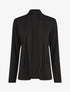 Blazer fin uni coupe droite - Noir - 4