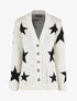 Gilet droit motif étoiles - Beige - 1