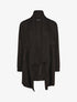 Gilet mi-long col châle - Noir - 1