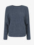 Pull droit uni à col bateau - Bleu - 1