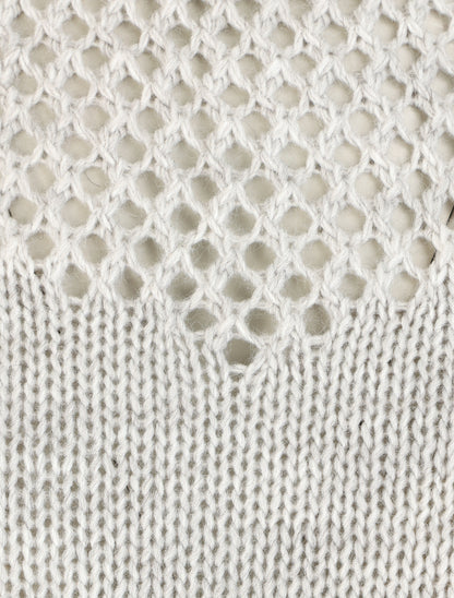 Pull droit à motif en V - Gris/bleu canard - 3