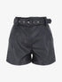 Short paper bag uni en simili - Noir - 6