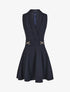 Robe patineuse courte sans manches - Marine - 4