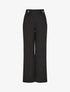 Pantalon droit uni taille haute - Noir - 1