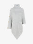 Poncho uni col roulé - Gris - 4