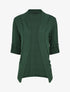Gilet uni coupe droite - Vert foncé - 4