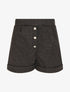 Short droit taille haute - Noir - 1