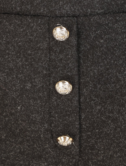 Short droit taille haute - Noir - 3