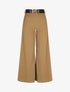 Pantalon ample taille haute uni - Camel - 4
