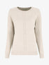 Pull fin uni basique à col rond - Beige - 4