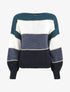 Pull droit à rayures - Bleu canard - 4
