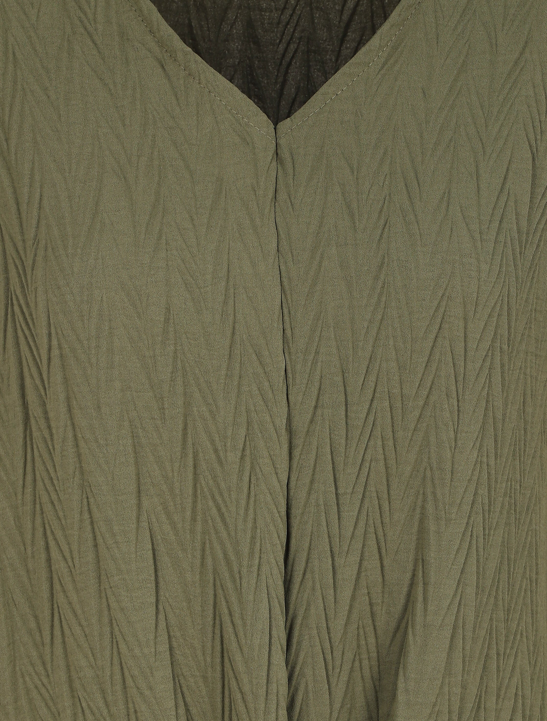 Top plissé à noeud - Kaki - 3