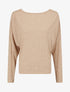 Pull loose dos nu bijou à perles - Beige - 1