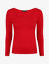 Top basique ajusté manches longues - Rouge - 1