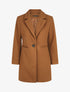 Manteau droit mi-long - Camel - 4