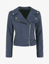 Veste en suédine style perfecto - Marine - 1
