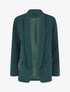 Blazer droit basique uni - Vert sapin - 1