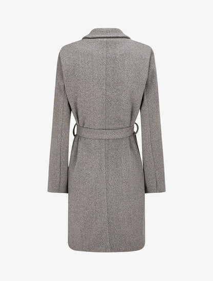 Manteau long classique coupe droite - Gris - 2