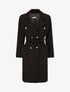 Manteau long coupe droite - Noir - 4