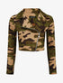 Crop veste imprimé militaire - Vert - 3