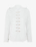Veste droite style officier - Blanc - 1