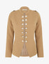 Veste droite style officier - Camel - 4