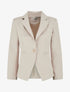Veste mi-longue à poches décoratives - Beige - 1