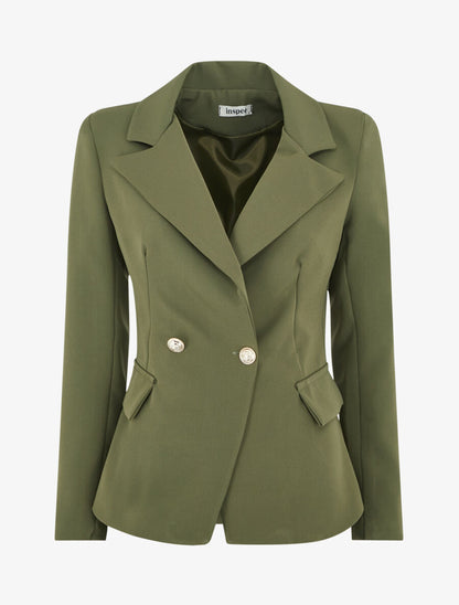 Blazer classique boutonné - Kaki - 1