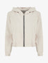 Sweat zippé à capuche - Beige - 1