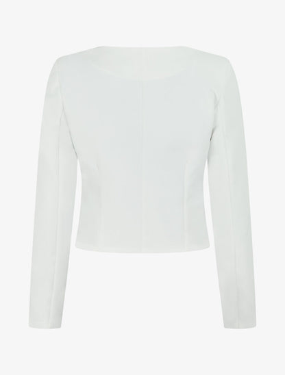 Veste courte ouverte - Blanc - 2