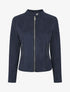 Veste en suédine zippée - Marine - 1