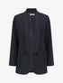 Blazer uni mi-long - Marine - 1