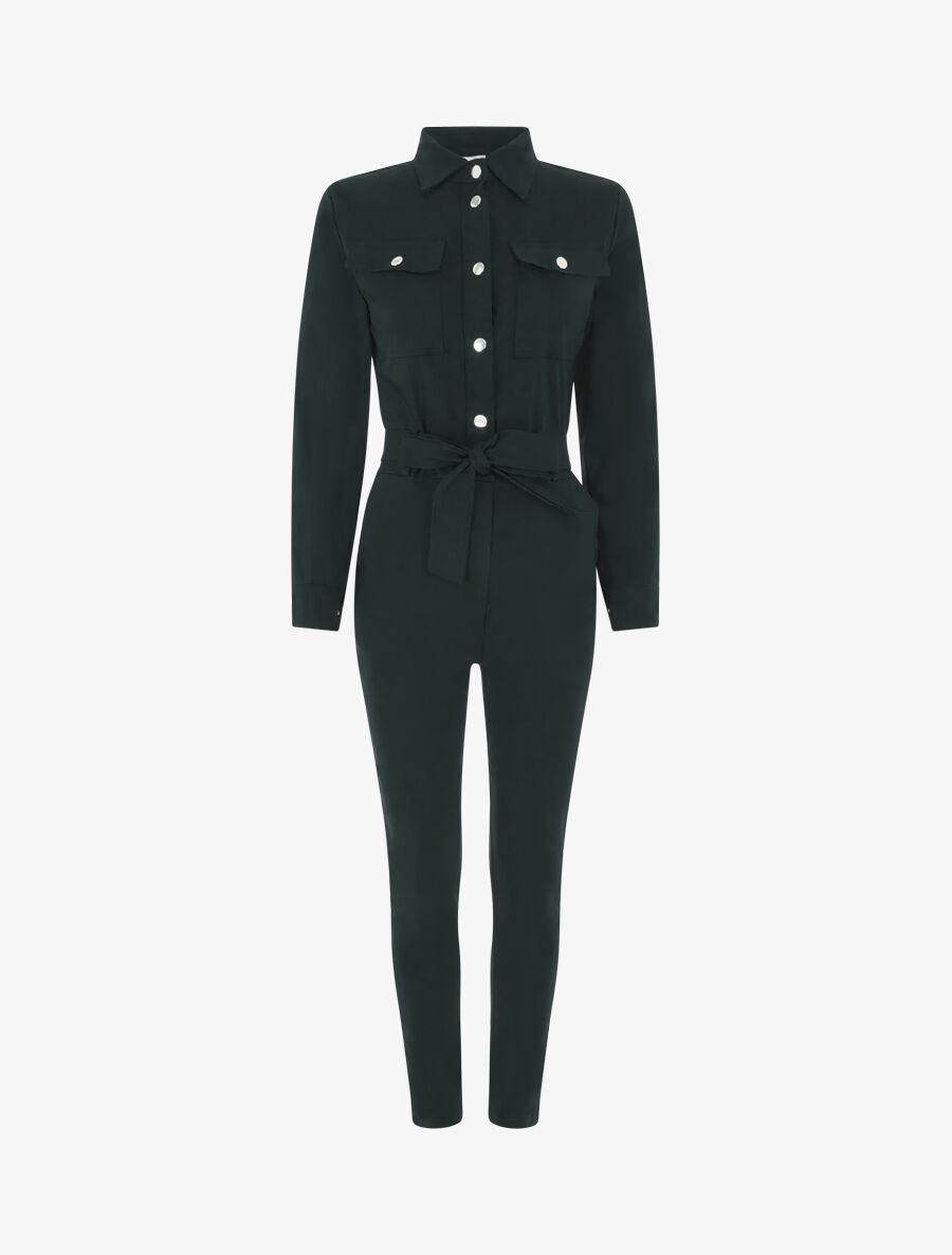 Combinaison stretch coupe slim - Noir - 4