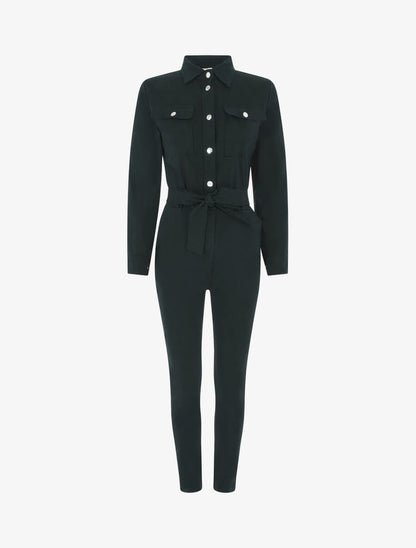 Combinaison stretch coupe slim - Noir - 4