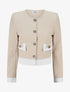 Veste légère à bordures contrastées - Beige - 1