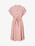 Robe mi-longue élastiquée - Vieux rose - 4