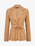 Veste unie cintrée - Camel - 1