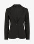 Blazer ajusté uni - Noir - 1