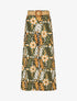Pantalon ample imprimé floral - Kaki - 1