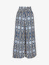 Pantalon ample taille haute imprimé psychédélique - Bleu - 4