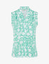 Top sans manches imprimé fleuri - Vert d&