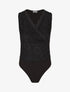 Body sans manches en dentelle - Noir - 4