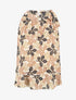 Top en voile superposé imprimé fantaisie - Beige - 1