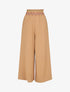 Pantalon ample taille haute uni - Camel - 1
