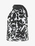 Top floral en voile sans manches - Noir - 1