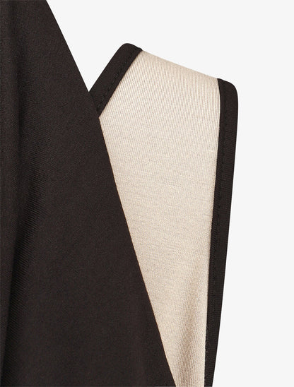 Top style 2 en 1 ajusté et sans manches - Beige - 3