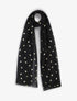 Foulard à motif éventails irisés - Noir - 4